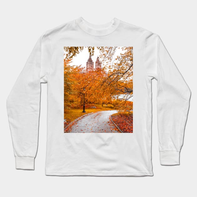 Central Park Fall 5 Long Sleeve T-Shirt by igjustin